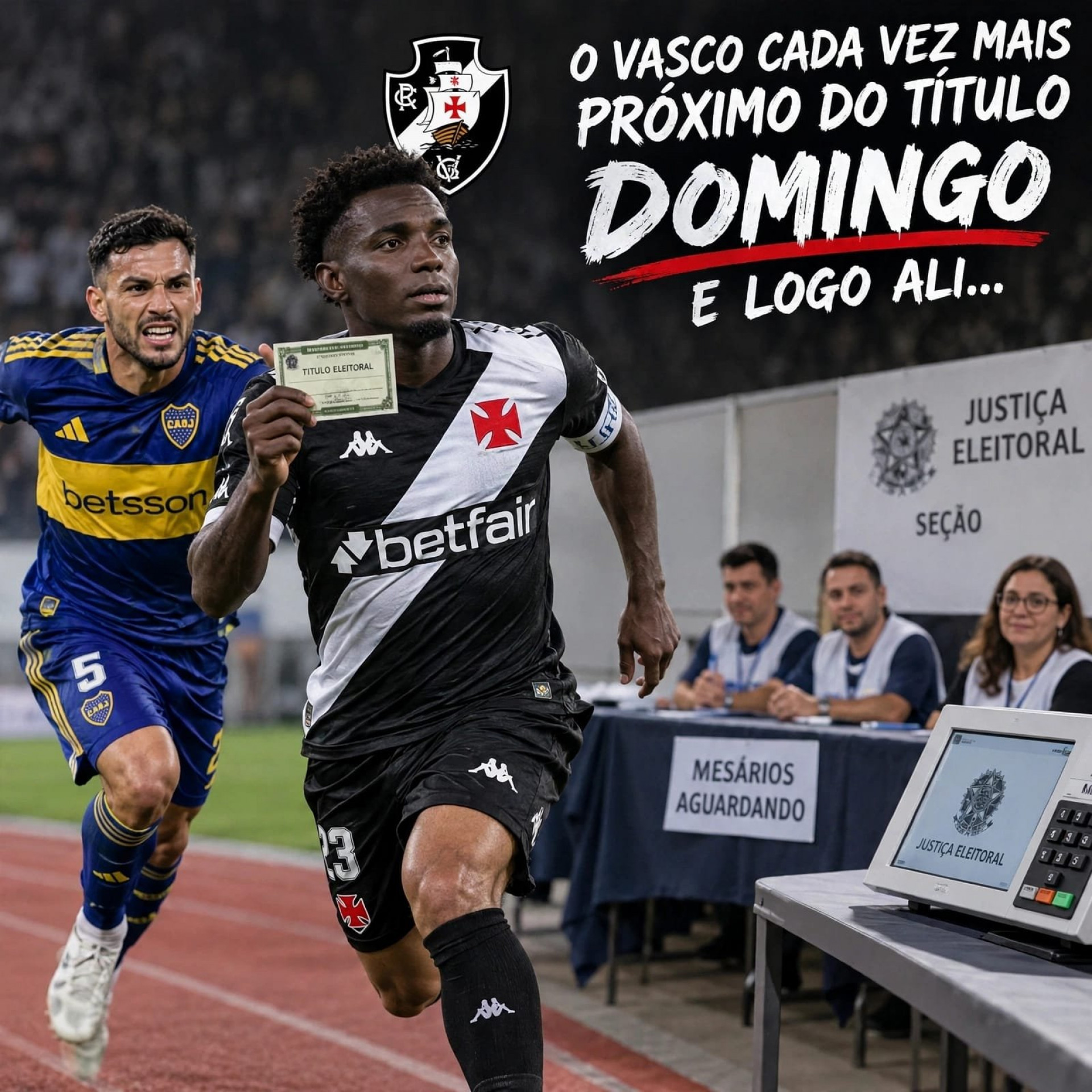 Rivais lembraram da eleição para brincar com o jejum de títulos do Vasco - Reprodução / X