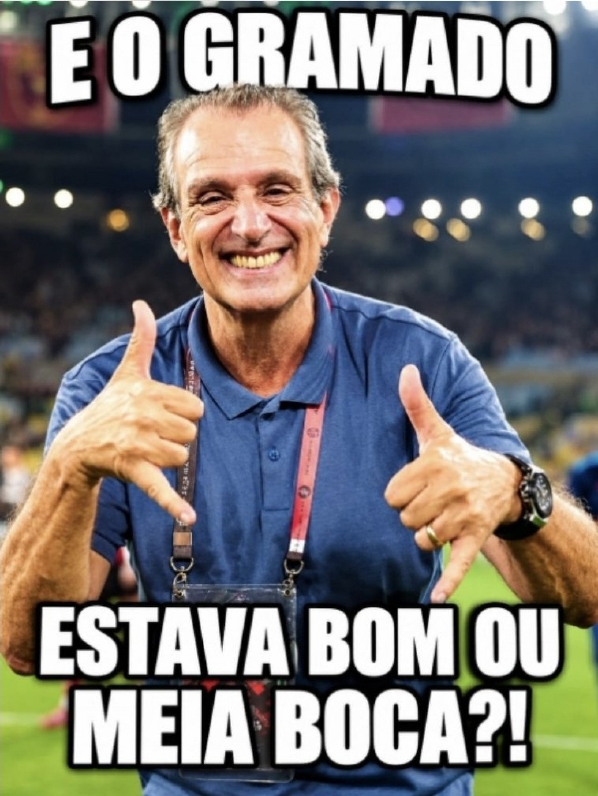 Flamenguistas fizeram piadas sobre a qualidade do gramado no Maracanã - Reprodução / X