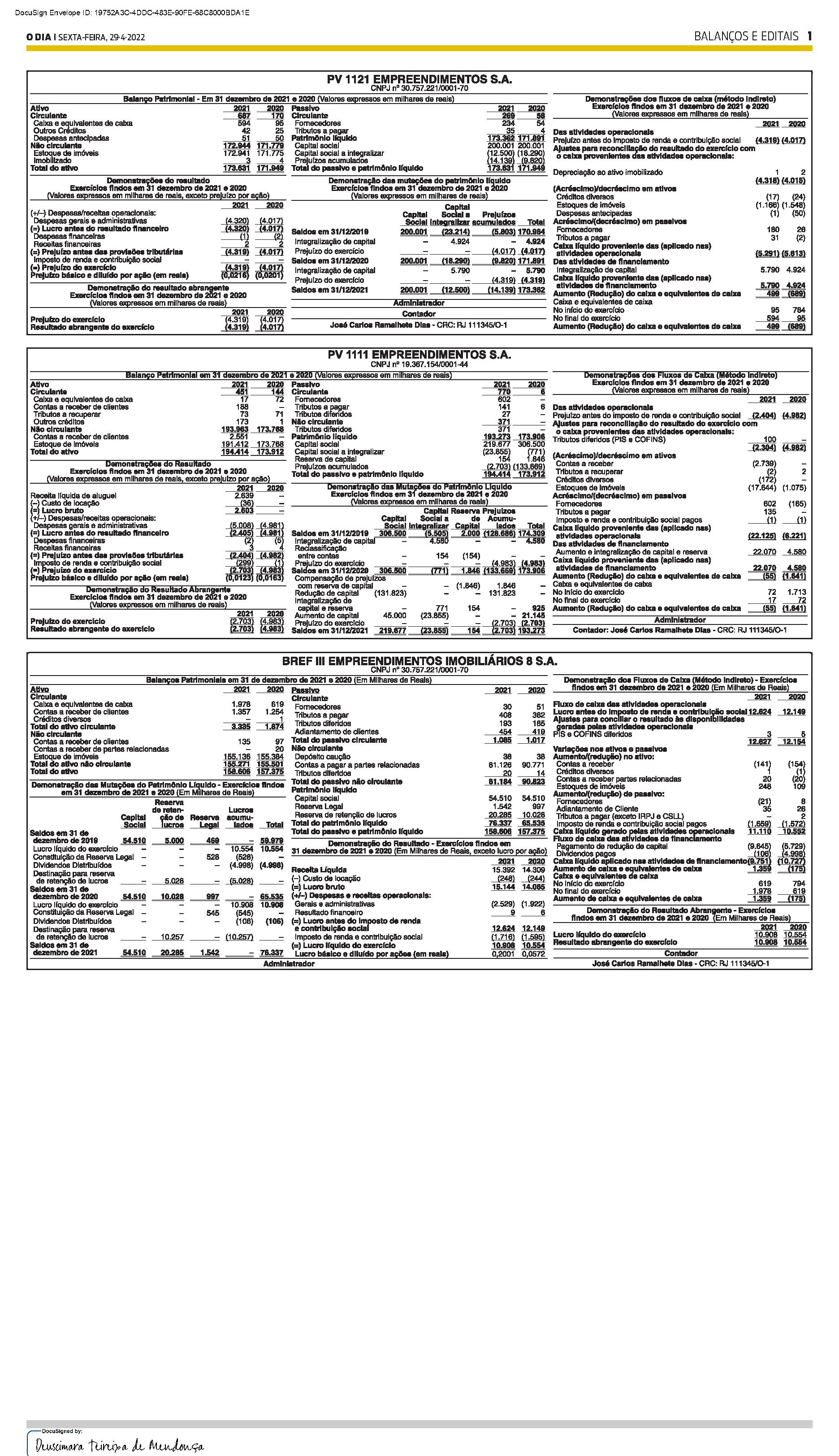 PUBLICAÇÃO CERTIFICADA 29/04/2022