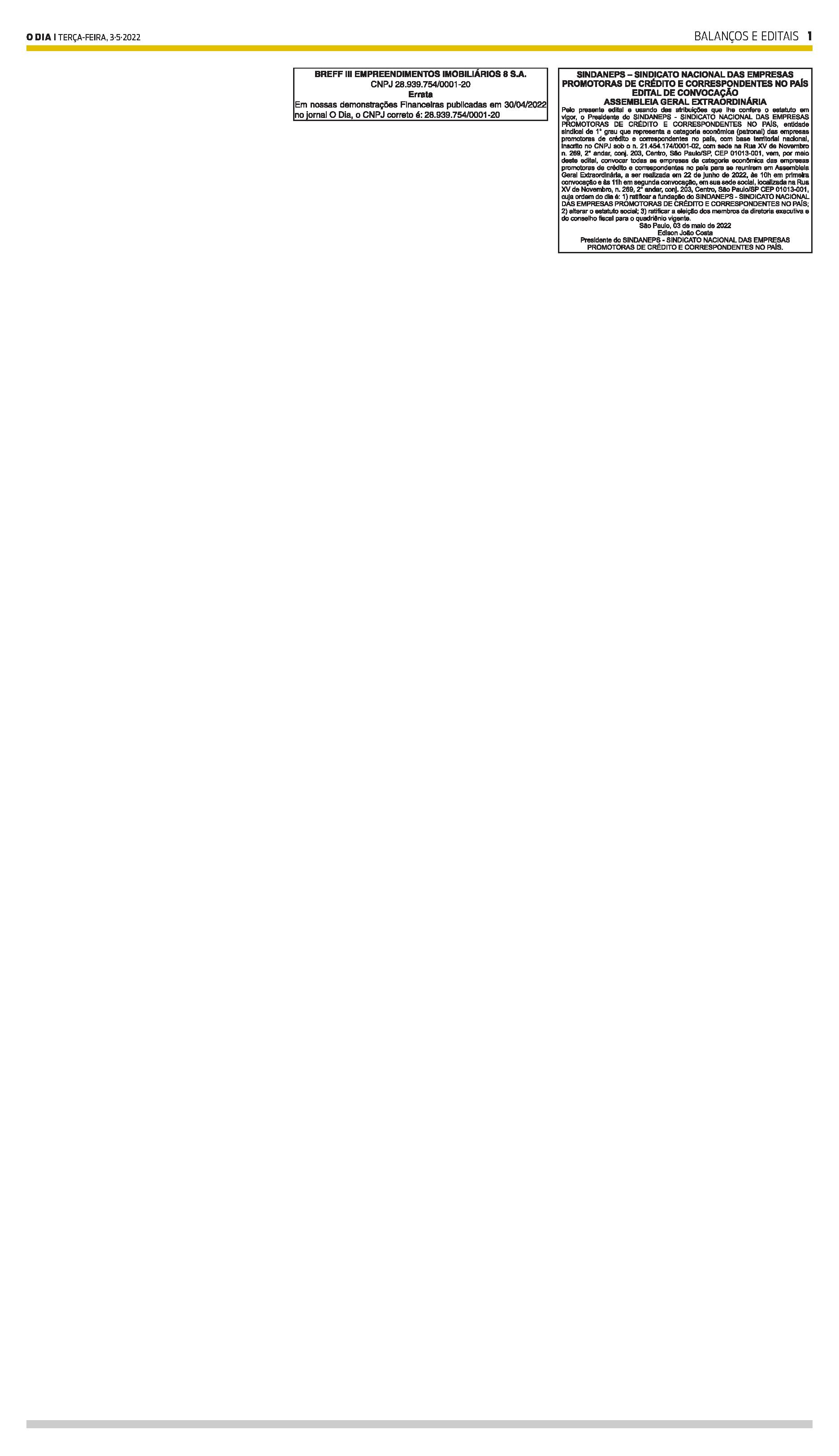 PUBLICAÇÃO CERTIFICADA 03/05/2022