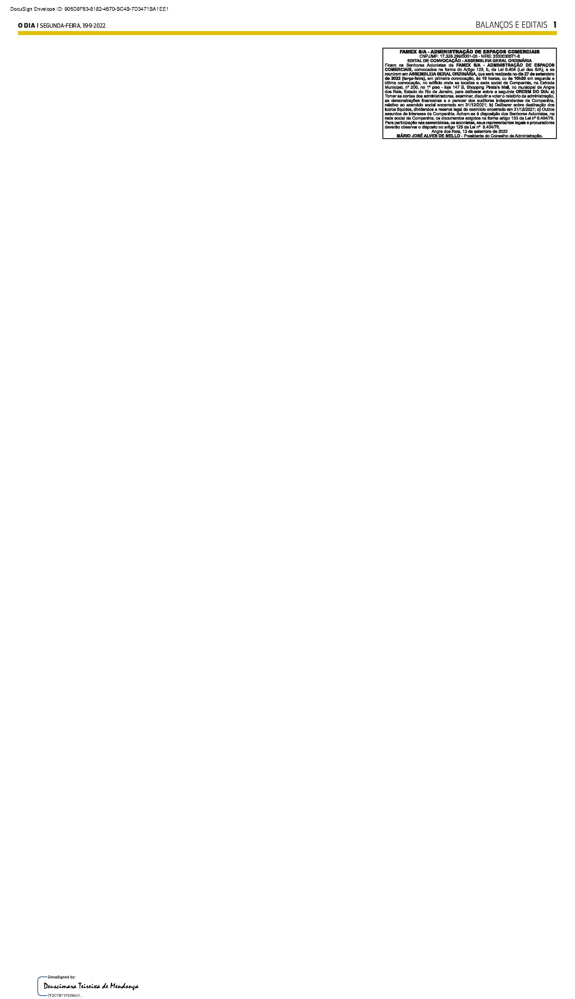 PUBLICAÇÃO CERTIFICADA 19/02/2022