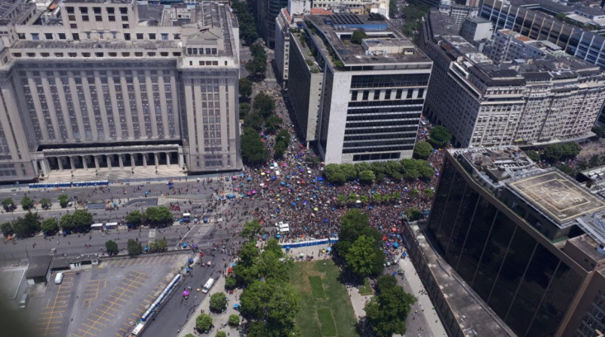 Imagem aérea do Bola Preta