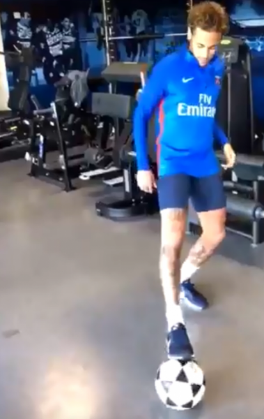 Neymar est&aacute; perto de retorno ao futebol - REPRODU&Ccedil;&Atilde;O DO INSTAGRAM