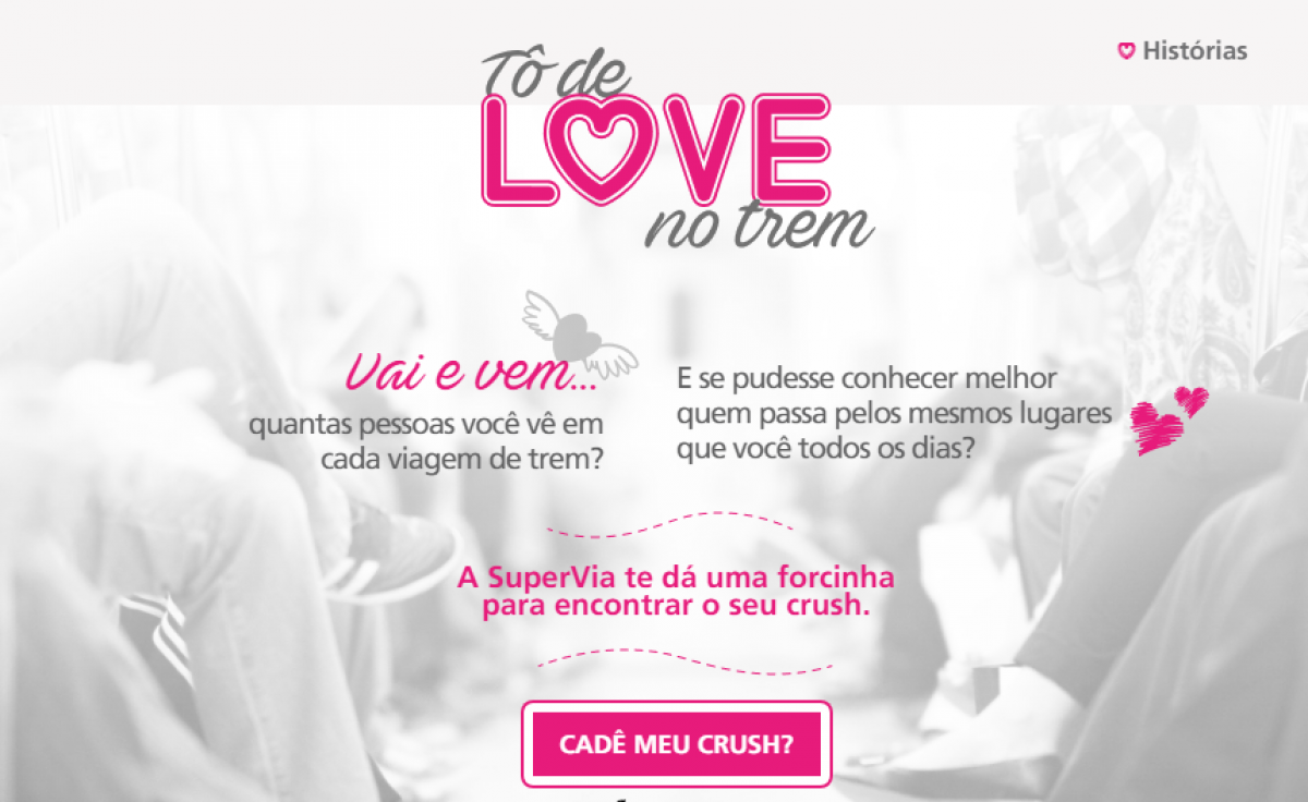 SuperVia lança site para paquera nos trens - Reprodução