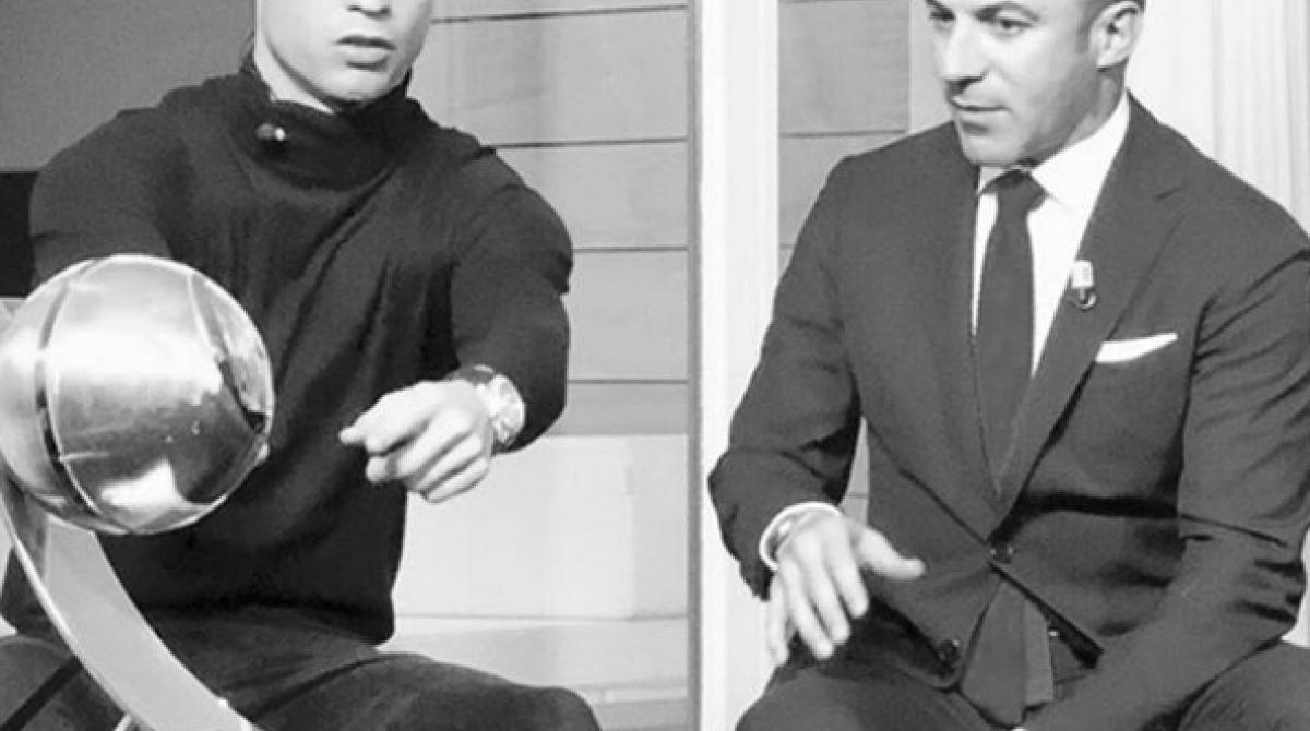 Del Piero postou uma foto ao lado de Cristiano Ronaldo dando boas-vindas ao craque português