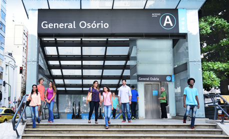 Estações Cantagalo e General Osório se chamarão Copacabana e Ipanema
