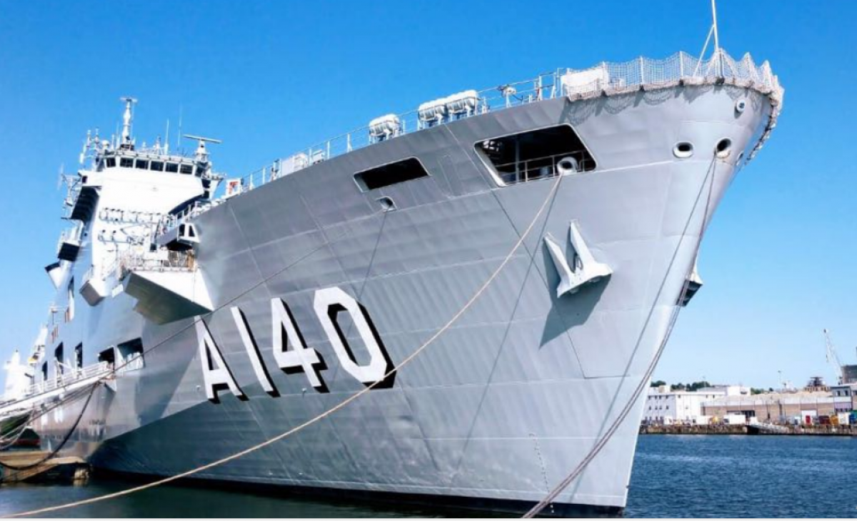 O Porta-Helicóptero Atlântico foi incorporado à Marinha no dia 29 de junho, no Reino Unido
- Divulgação