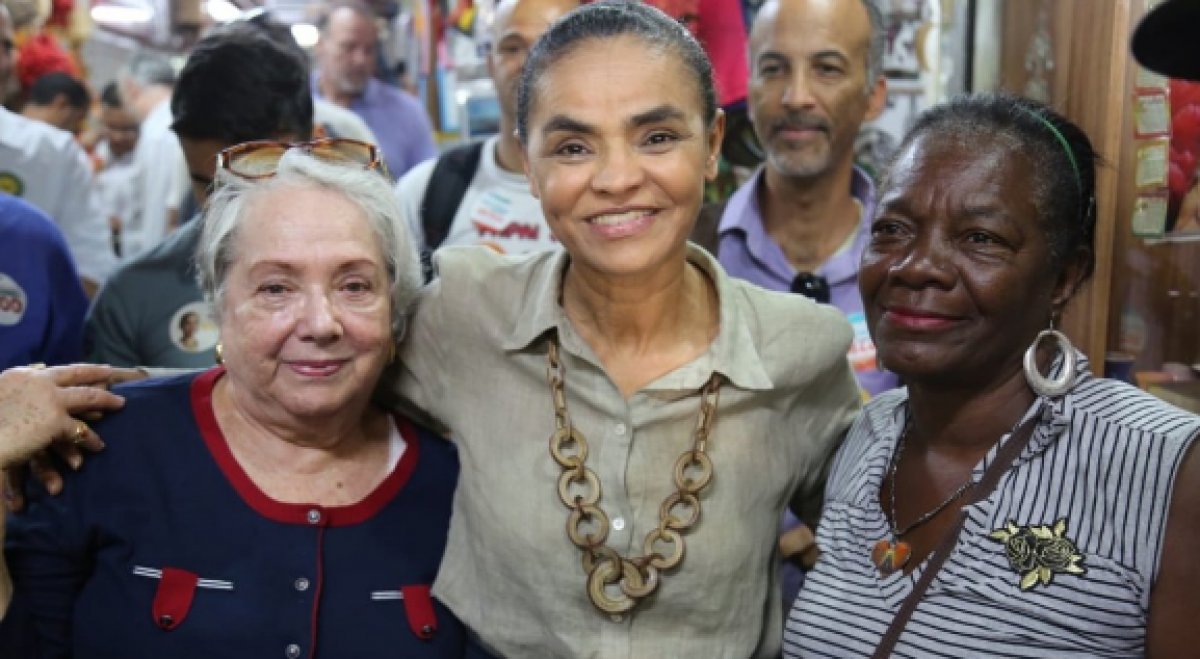 Marina Silva em visita ao Mercado Central de Belo Horizonte - Reprodução Twitter