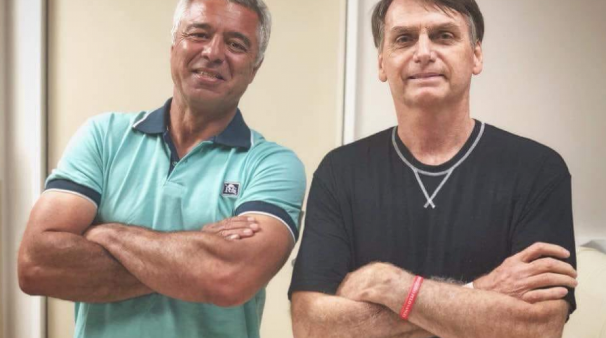 Major Olímpio e Jair Bolsonaro - Reprodução Twitter