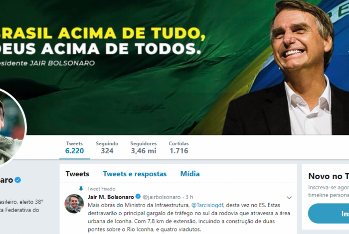 Bolsonaro não violou regras do Twitter ao publicar vídeo obsceno