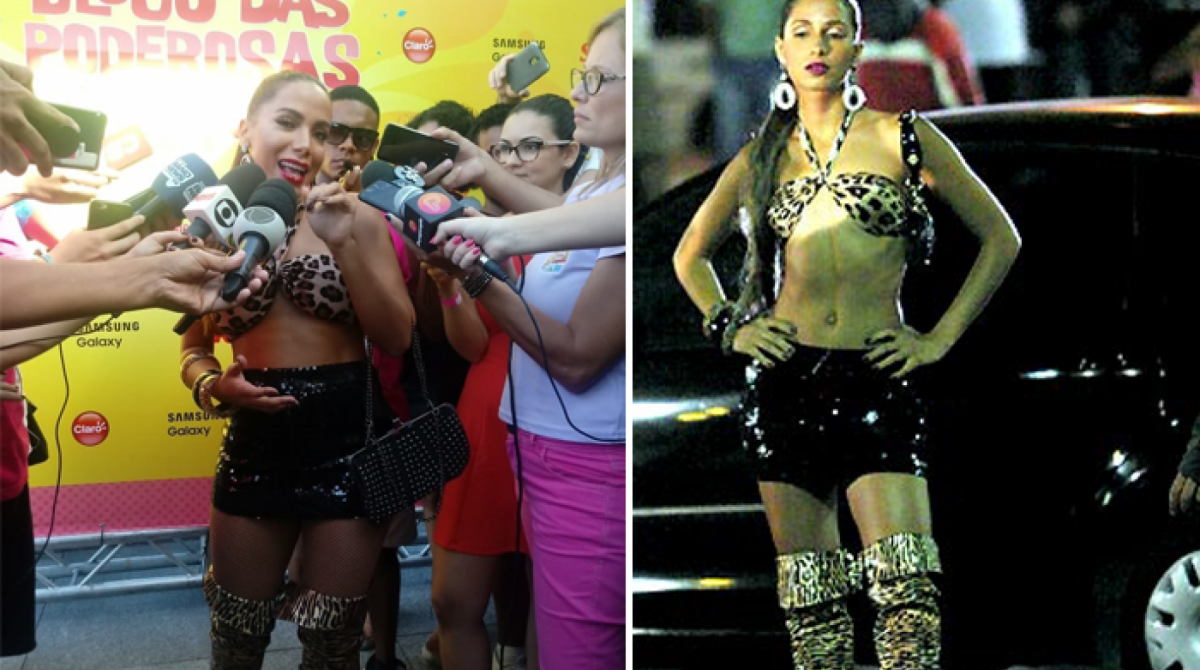 Anitta usa figurino em homenagem à personagem Bebel, de 'Paraíso Tropical'