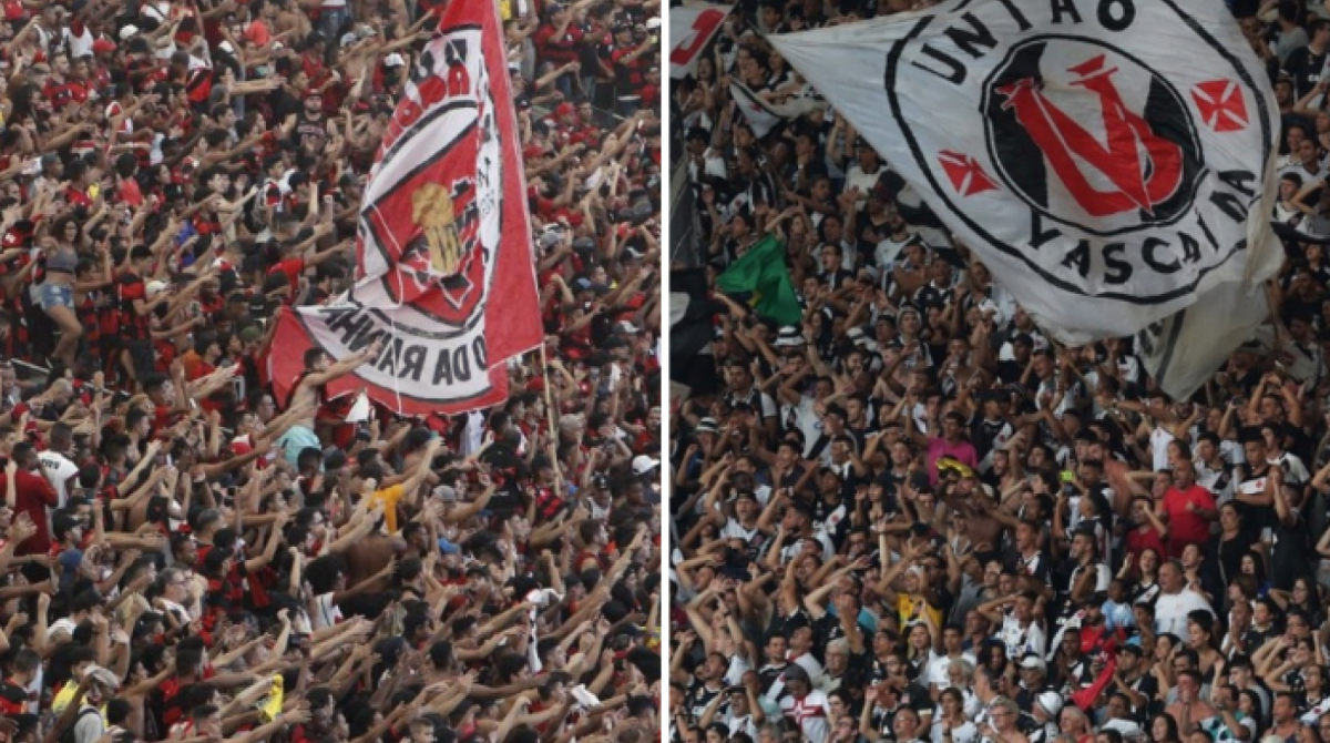 Torcida do Flamengo e Vasco