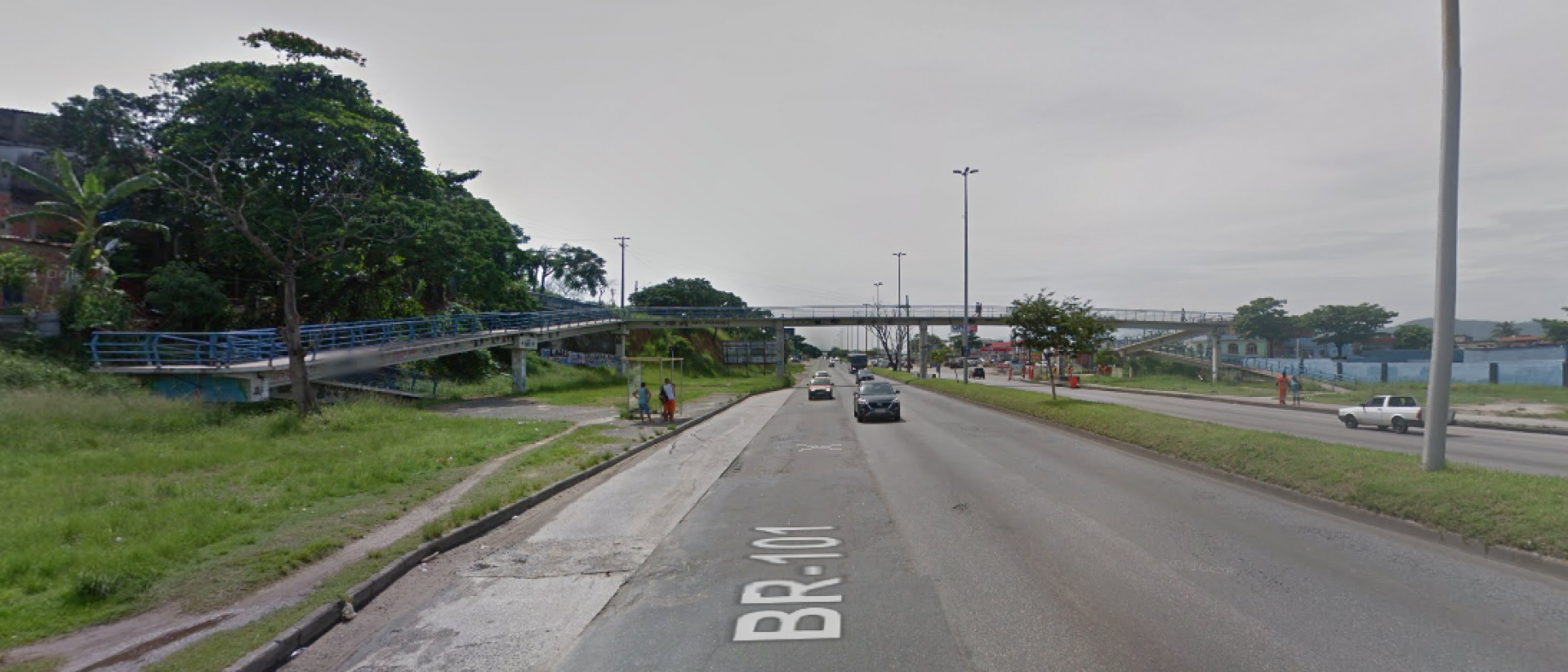 Duas pessoas são presas por assalto a ponto de ônibus na Avenida Brasil - Reprodução/Google Maps
