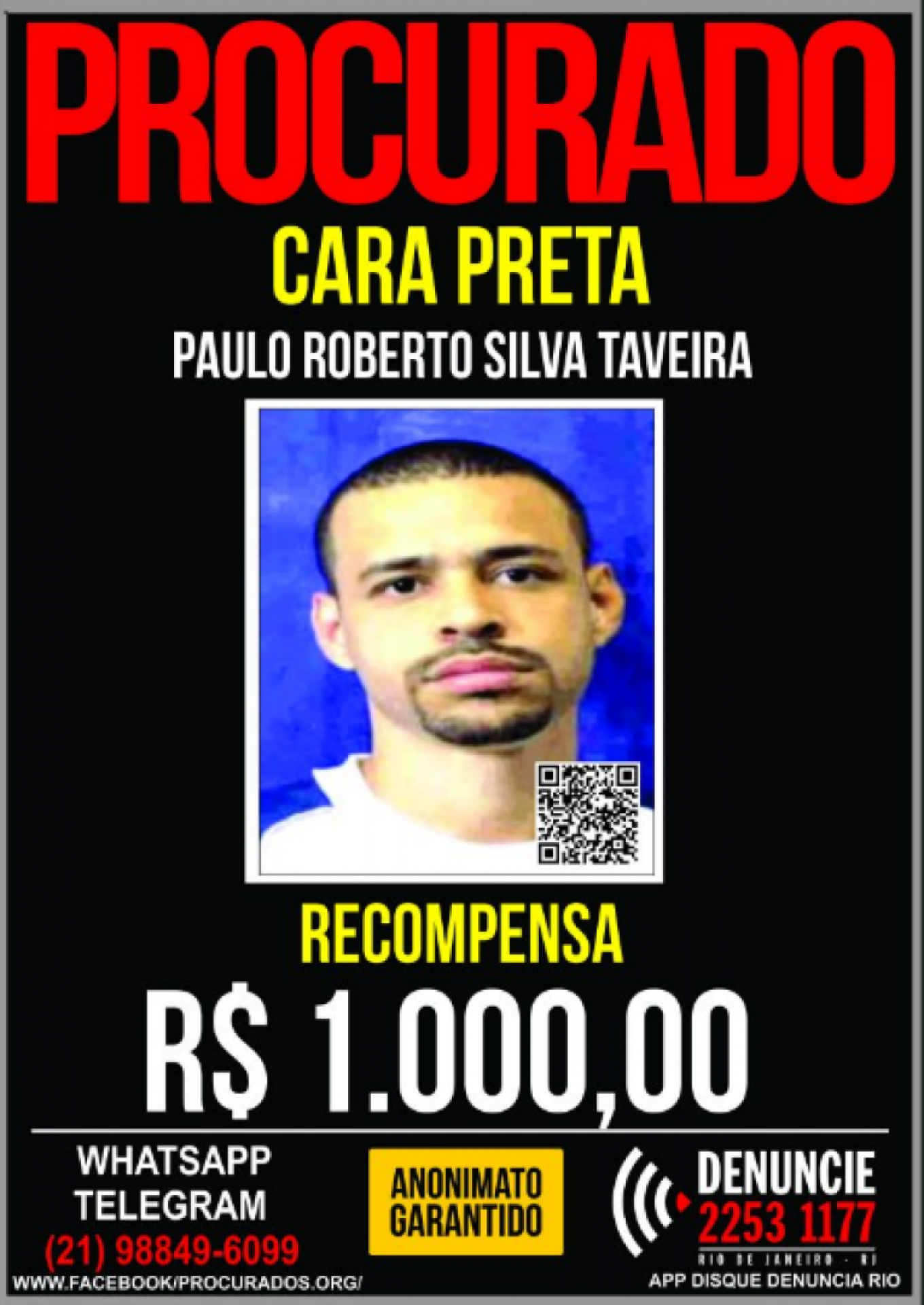 O chefe do tráfico responde a mais de 10 processos criminais