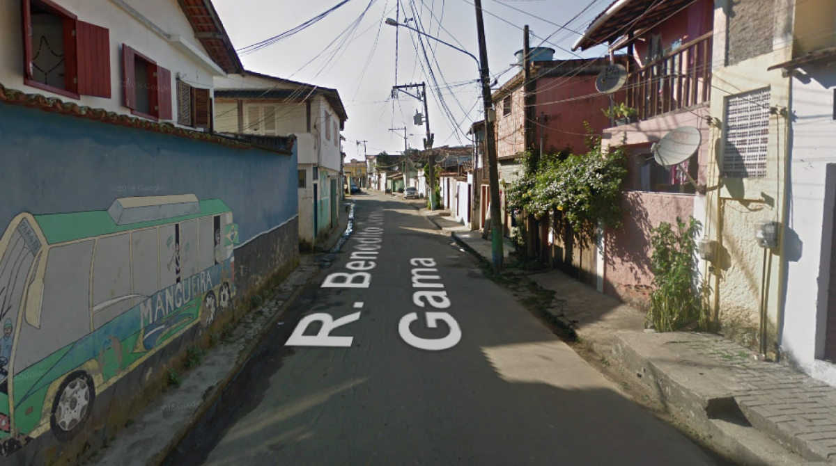 Motociclista e garupa passaram atirando na Rua Benedito Domingos Gama  - Reprodução/Google Maps