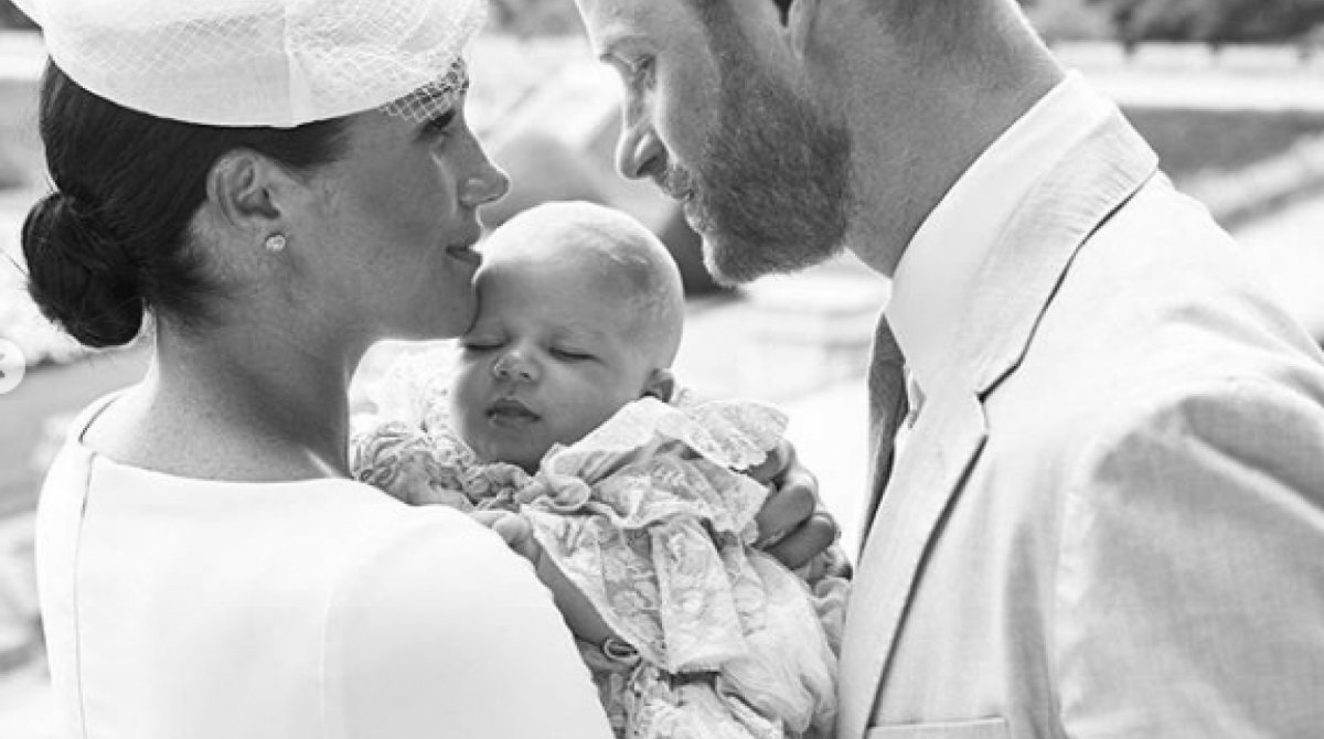 Príncipe Archie foi batizado em cerimônia privada neste sábado, no Castelo de Windsor - Reprodução/Instagram