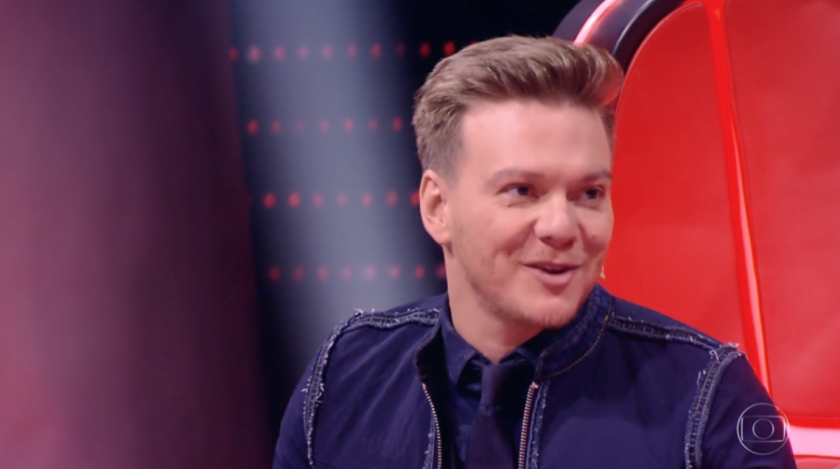 Michel Teló fala palavrão e espanta Tiago Leifert - Reprodução / TV Globo