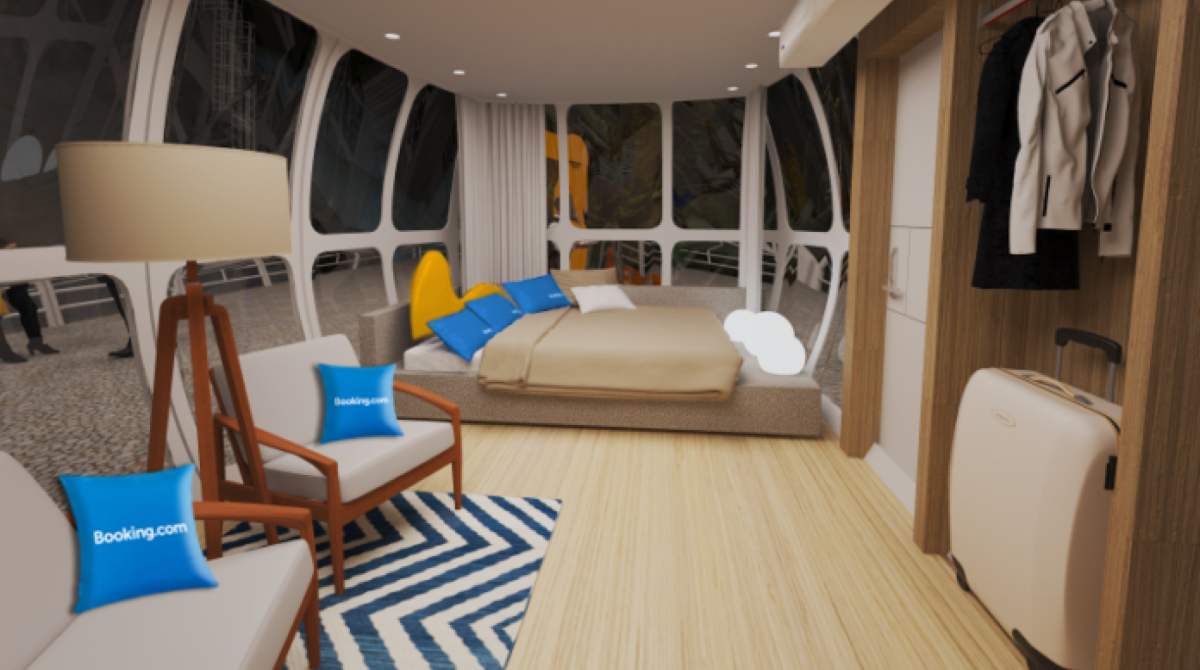 Bondinho do Pão de Açúcar vira quarto de hotel em novembro - Divulgação