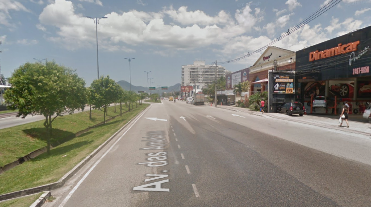 Avenida das AmÃ©ricas  - ReproduÃ§Ã£o / GoogleMaps