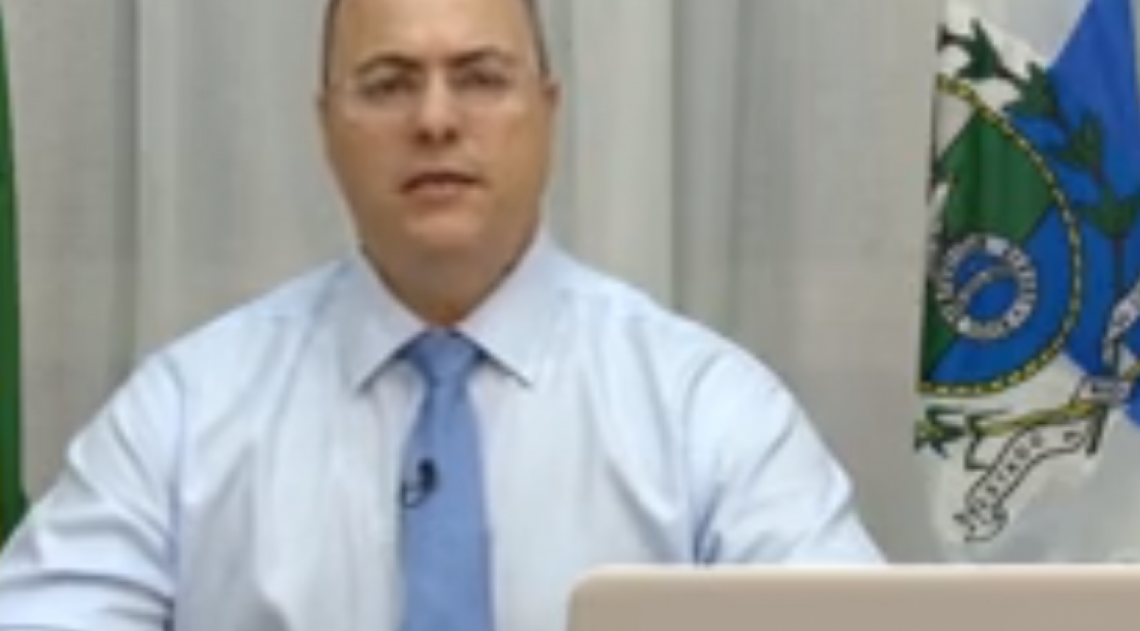 O governador Wilson Witzel fez uma live na noite desta sexta-feira  - ReproduÃ§Ã£o 