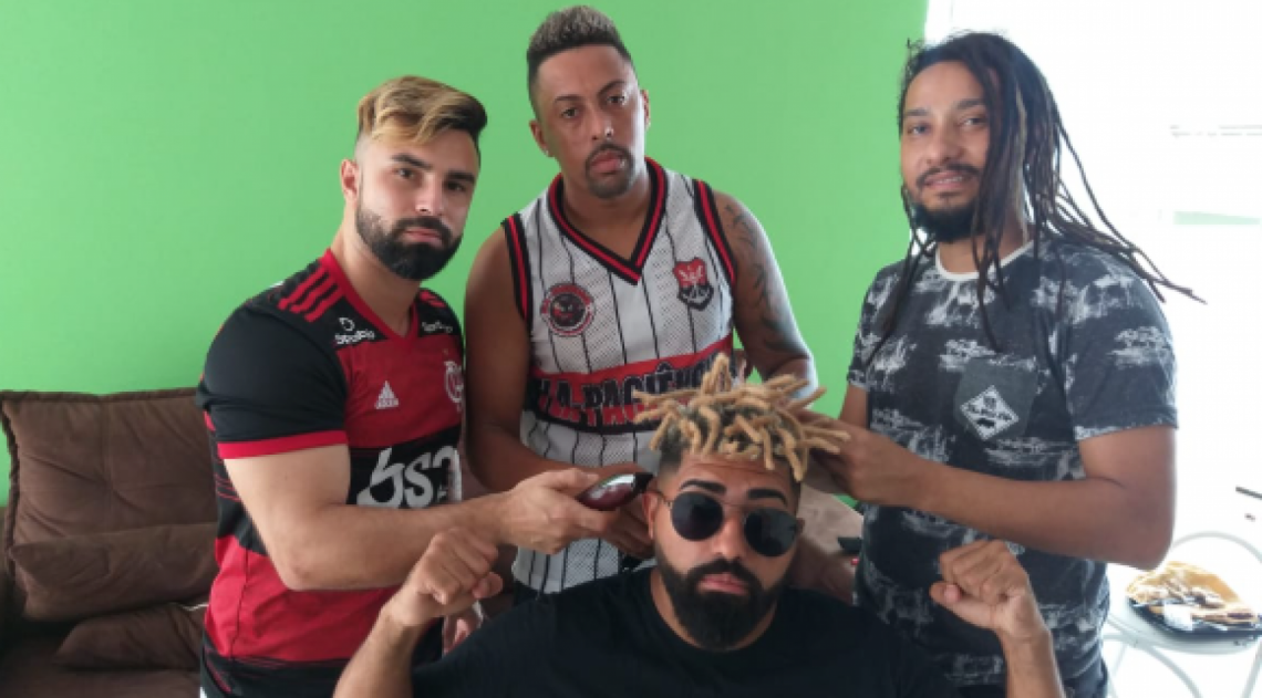 Gabigol da Torcida com o novo visual - Reprodução