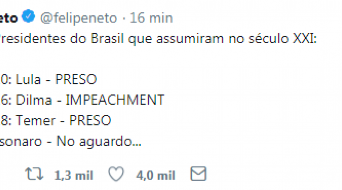 Memes sobre prisão de Michel Temer agitam a internet.