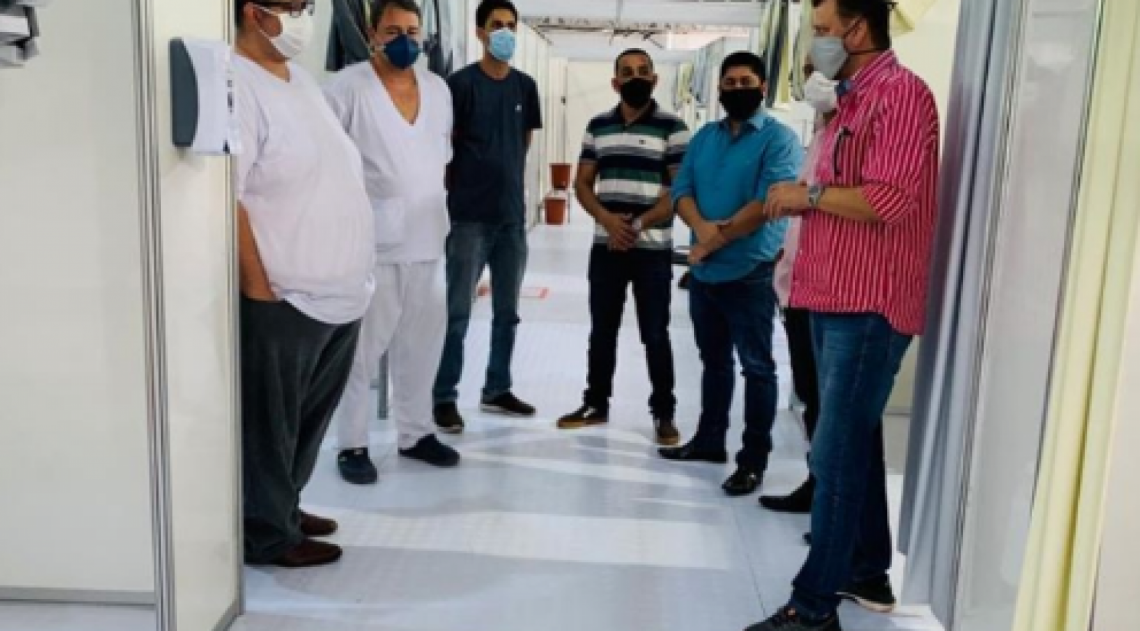 Vereadores de Rio das Ostras foram fiscalizar os últimos ajustes para a inauguração - Divulgação