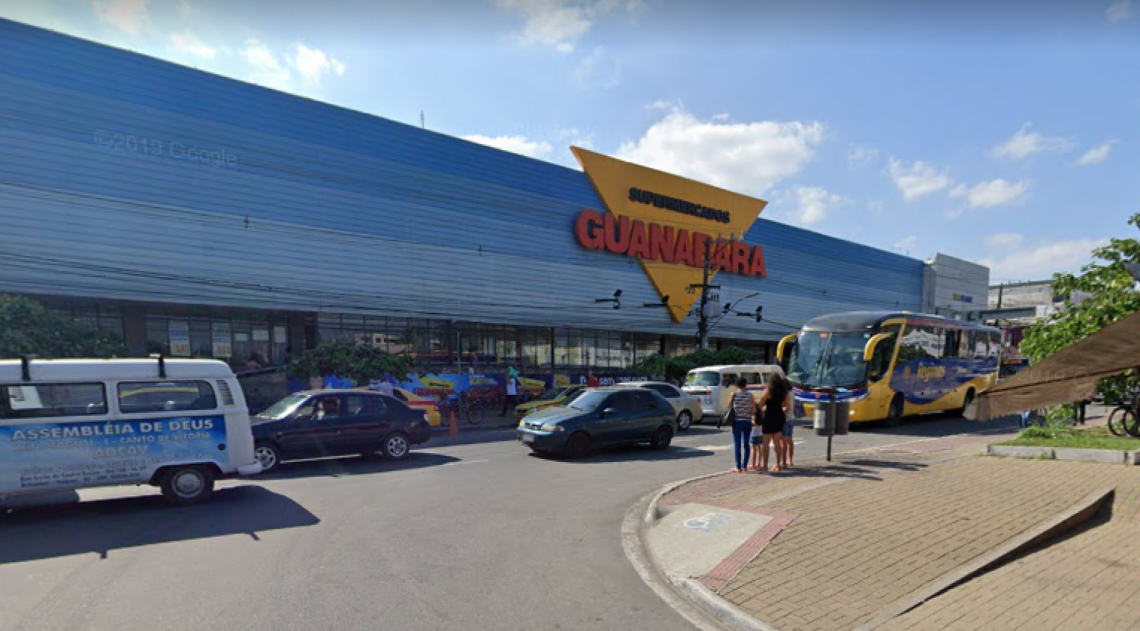 Suspeito estava dentro do Guanabara, ainda tentou mentir sobre o nome, mas foi conduzido e reconhecido - Reprodução internet - Google Maps