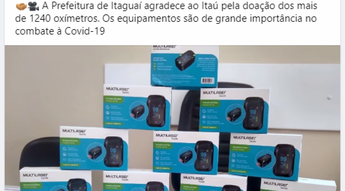 Os aparelhos empilhados e exibidos no vídeo: servem para medir oxigenação do sangue