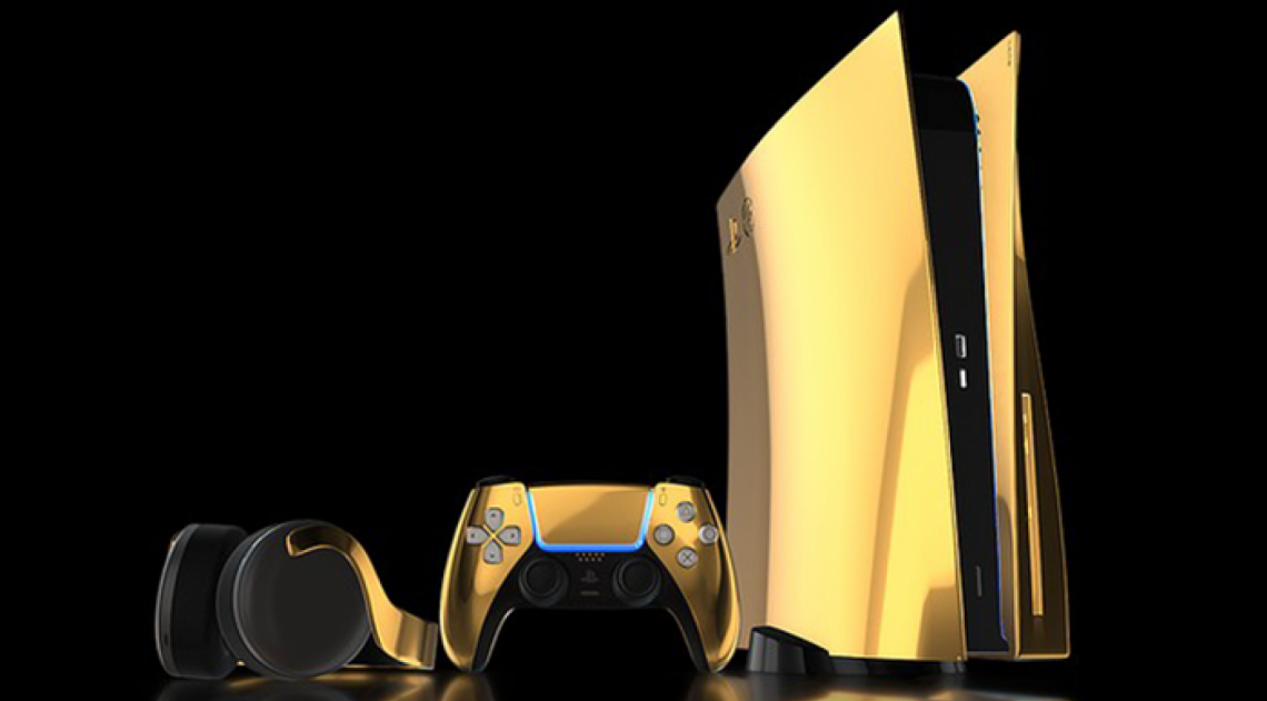 PlayStation 5 vai ganhar uma versão de luxo em ouro 24 quilates - Divulgação
