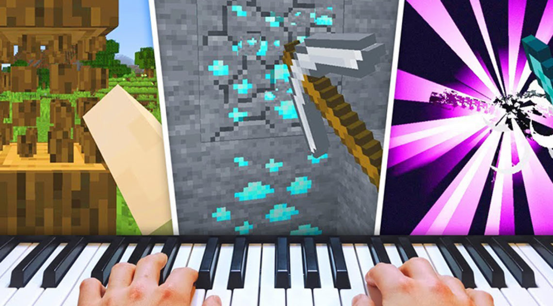 Youtuber impressiona ao jogar Minecraft usando um piano como controle
 - Reprodução