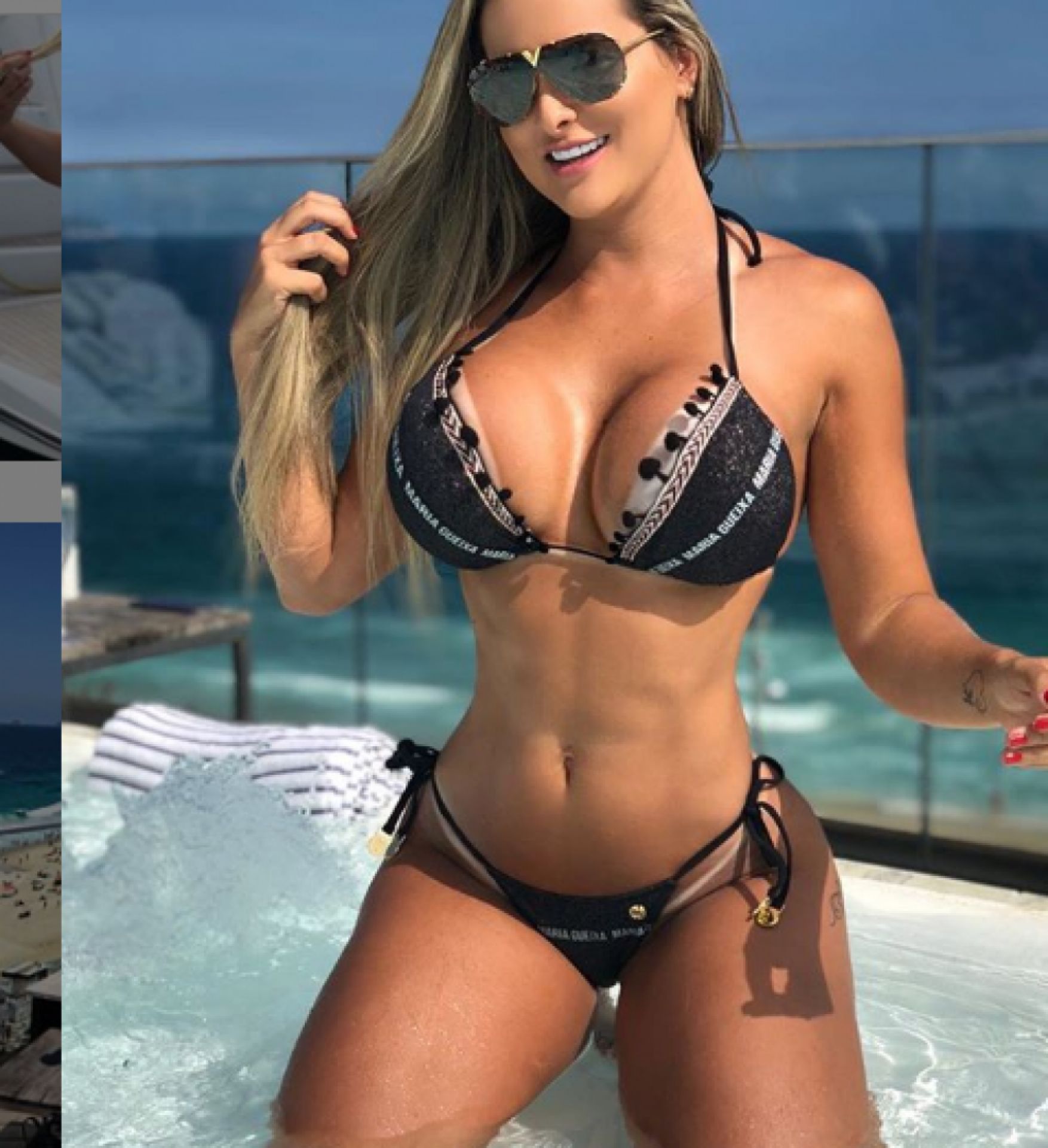 Maira Reis &eacute; torcedora do Gr&ecirc;mio