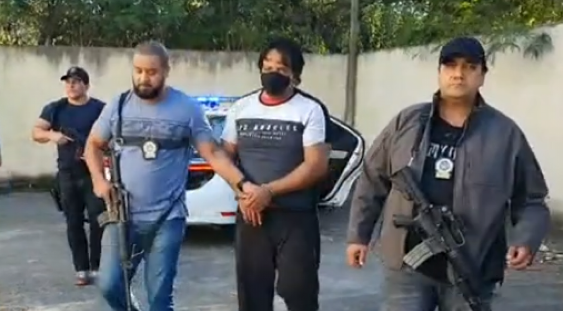 André foi preso nesta terça-feira - Reprodução vídeo / TV Globo 