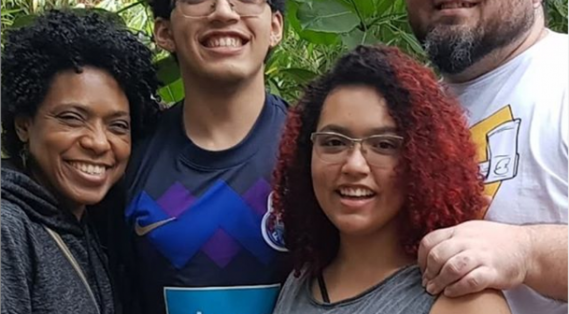 Vilma Melo e filhos