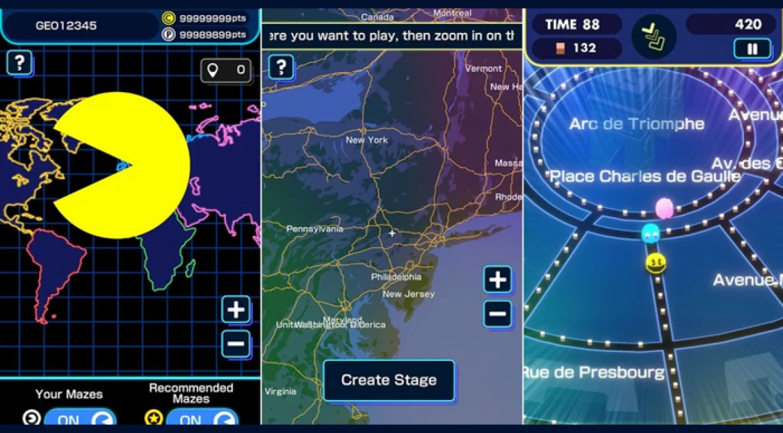 Jogo em realidade aumentada transforma Google Maps em fases de Pac-Man