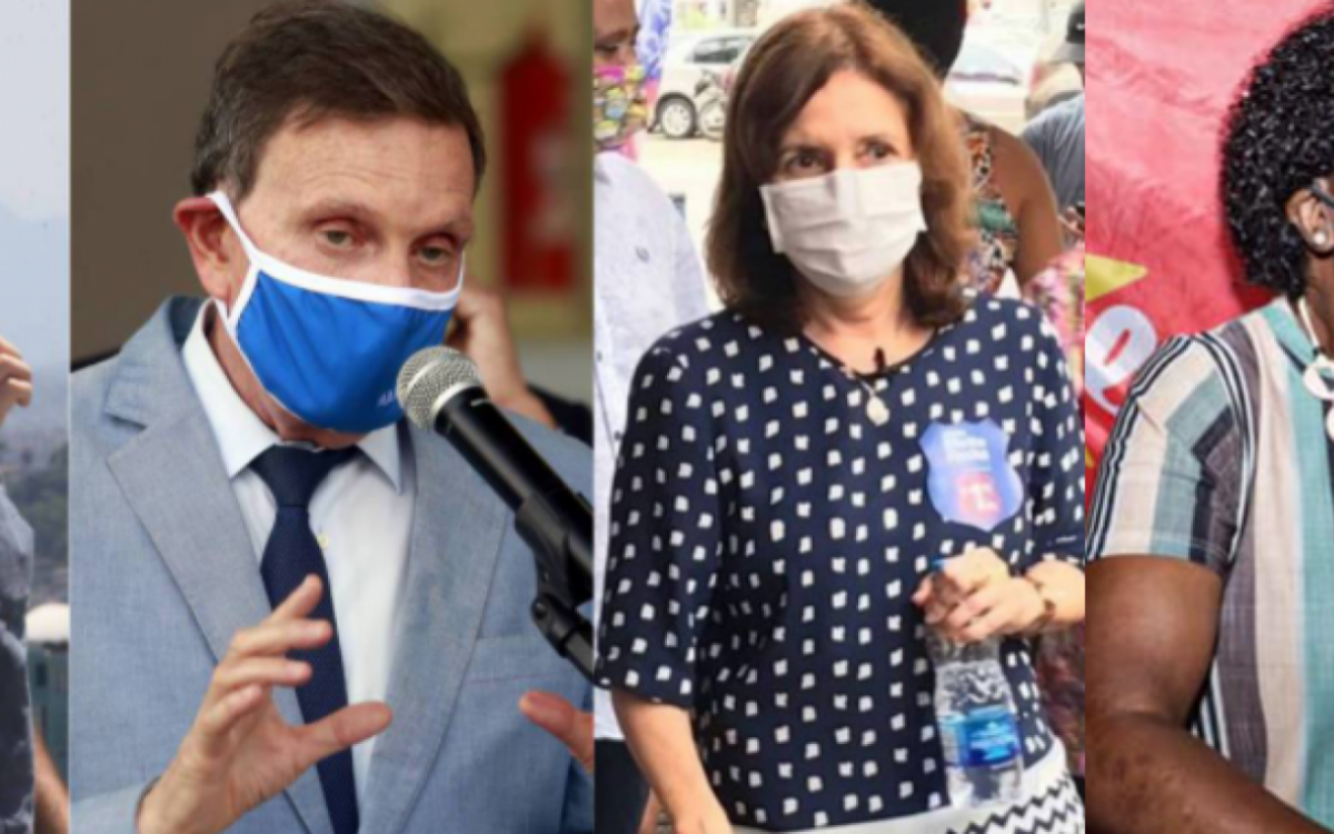 Eduardo Paes, Marcelo Crivella, Martha Rocha e Benedita da Silva
  - Foto: Ricardo Cassiano / Agência O Dia - Marcos de Paula / Prefeitura do Rio - Érika de Castro / Divulgação / Divulgação