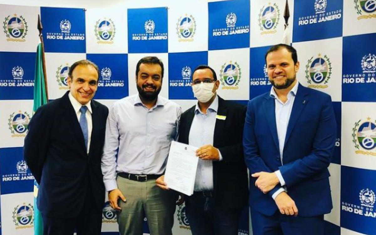 Hugo Leal, Cláudio Castro, Severino Dias e André Lazaroni - Reprodução/Instagram