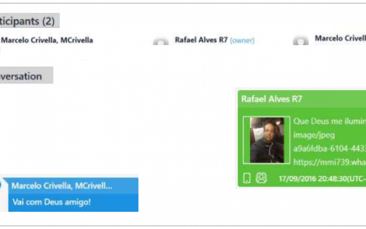 Conversa entre Rafael Alves e o prefeito Marcello Crivella