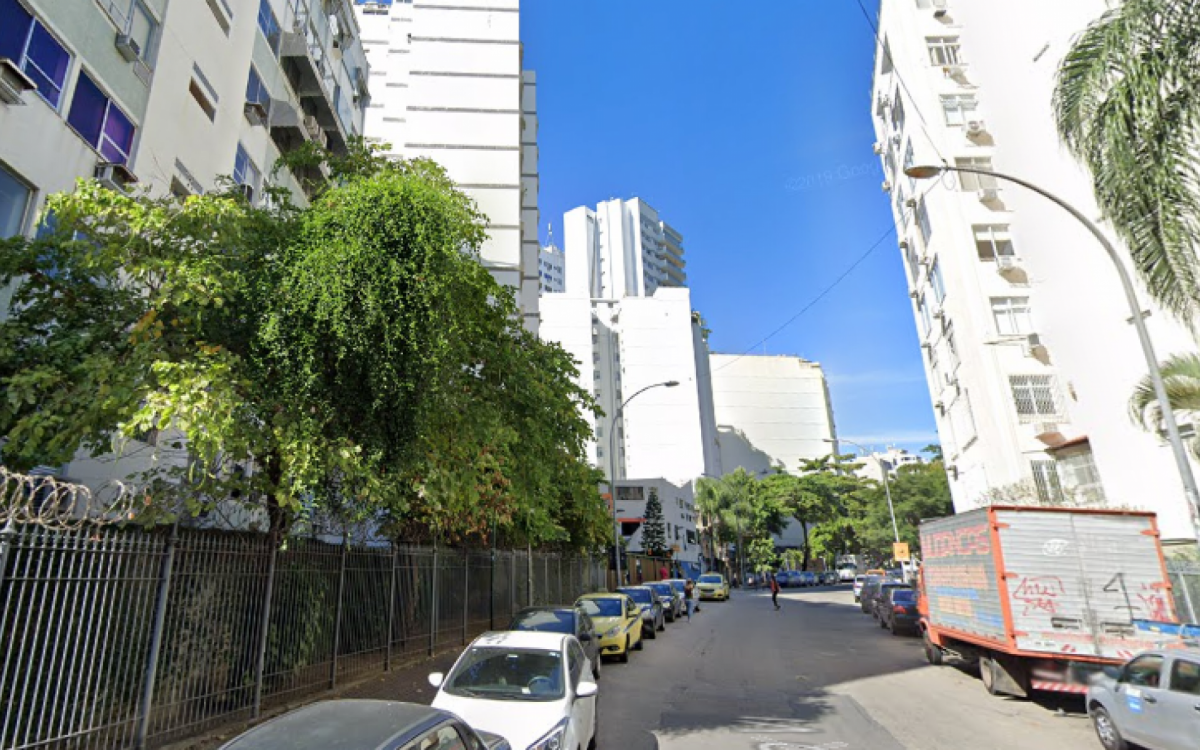 Rua Paulo VI, esquina com a Rua Paissandu, no Flamengo, Zona Sul do Rio - Reprodução / Google Street View
