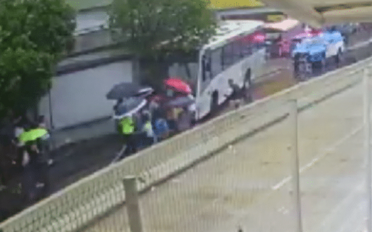 Acidente de ônibus na Taquara