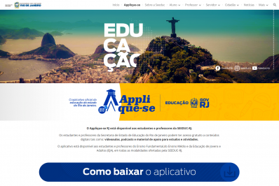 Secretaria de Educação do Rio lança aplicativo gratuito de ensino remoto