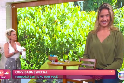 Fernanda Gentil estreia 'Se Joga' no antigo estúdio de Ana Maria Braga