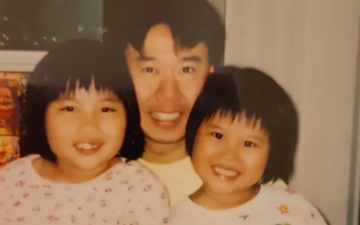 Ken Lee com familiares