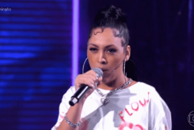 Após se apresentar no 'Domingão', rapper Moanah comenta reações: 'Me divirto'