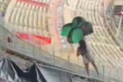 Vídeo: filha de comentarista esportivo sofre acidente no Mineirão e é hospitalizada