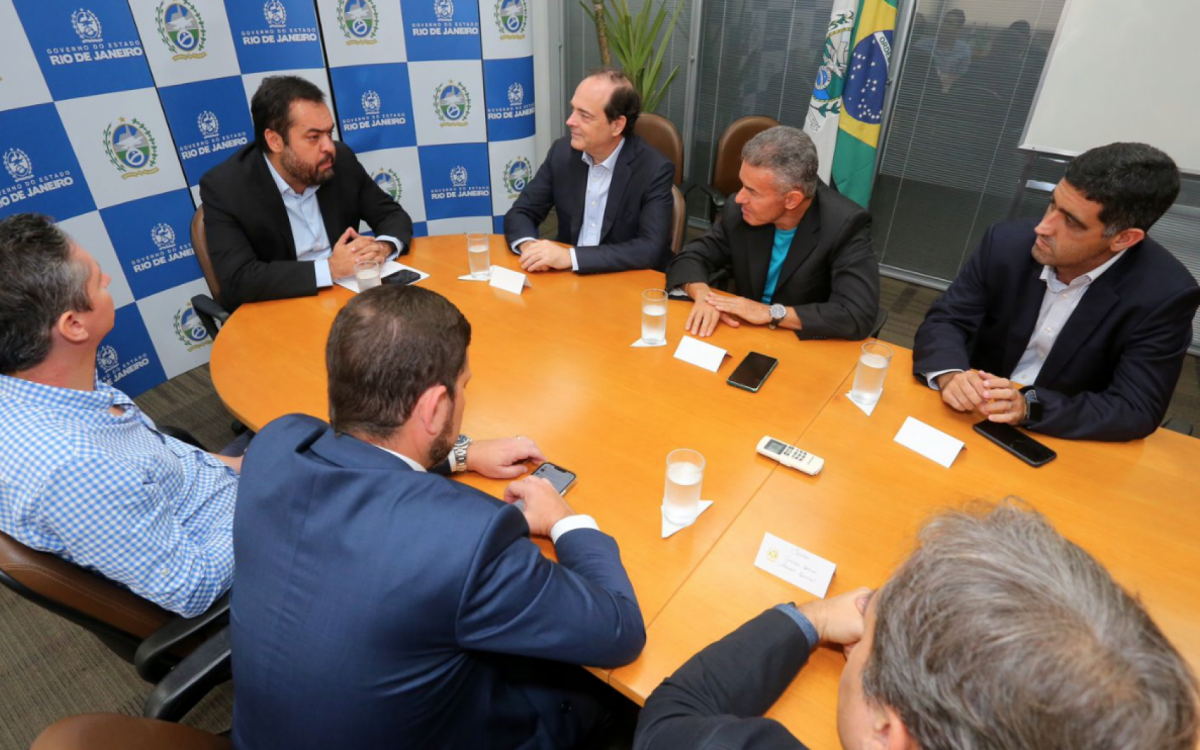 Encontro entre Cl&aacute;udio Castro, Vasco e 777 Partners