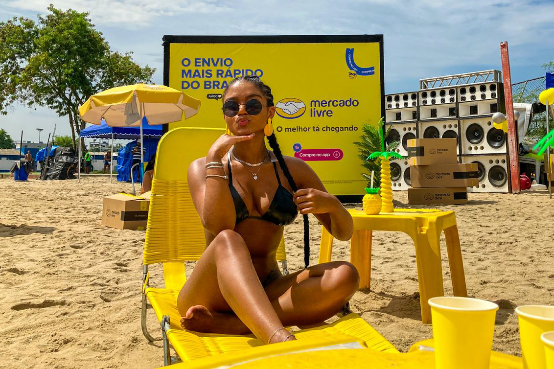 Marca promove a mesma ação do 'BBB 23' no Piscinão de Ramos - Divulgação