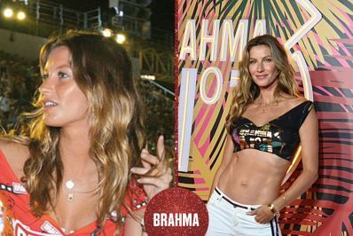 Gisele Bündchen relembra look de 2004 no Camarote  Nº1, na Sapucaí