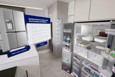 Imóveis na planta com eletrodomésticos no metaverso