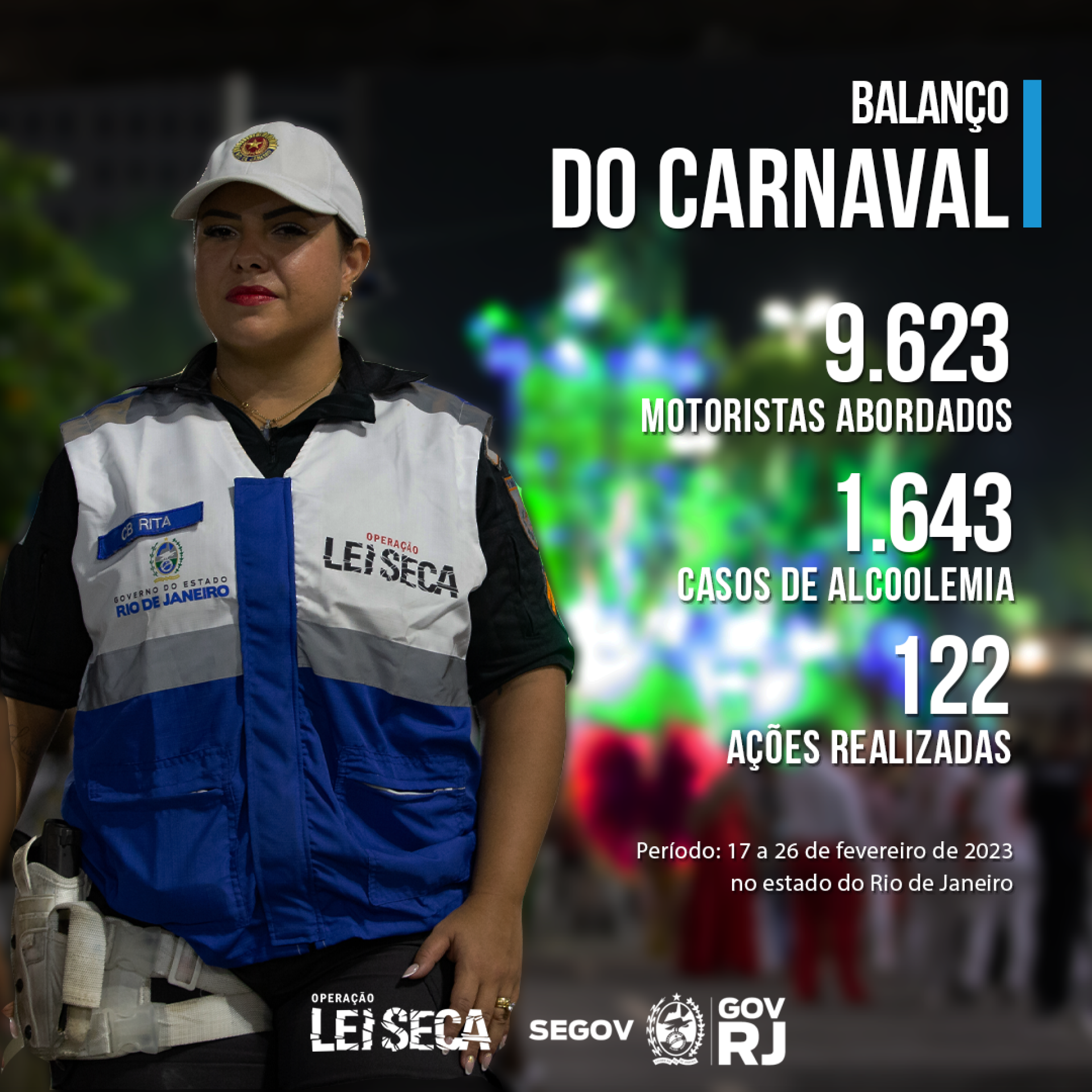 Lei Seca flagra 1.643 motoristas dirigindo bêbados no Carnaval Jornal MEIA  HORA - Geral